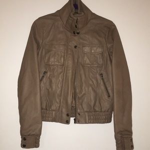 Brown Leather Style Jacket
